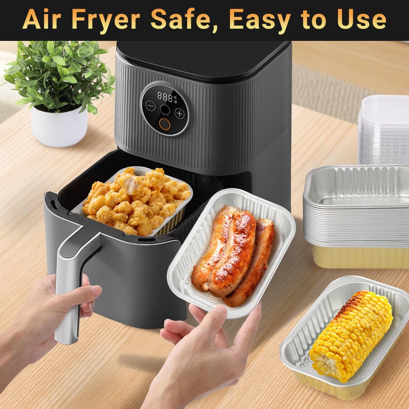 Beasea Mini Loaf Pans with Lid, 25 Pack 5x3 Inch Disposable Loaf Pan Aluminum Foil Bread Pans Bread Loaf Pans Mini Loaf Baking Pans Loaf Bakeware for Baking - Image 4